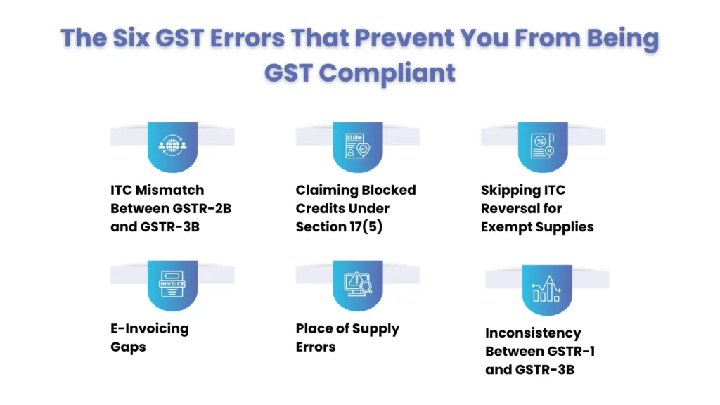 The Six GST Errors That Prevent You From Being GST Compliant