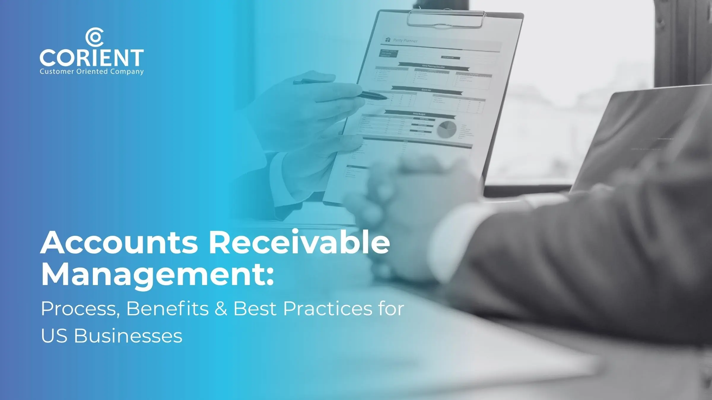 Accounts receivable management process showing invoice tracking, payment collection, cash application, and AR automation